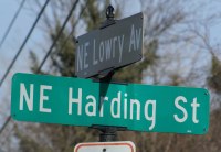 President Harding Street Sign