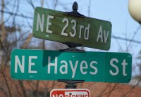 President Hayes Street Sign