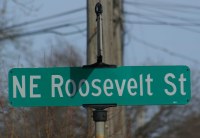 President Roosevelt Street Sign