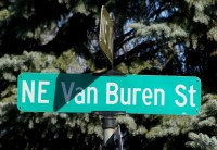 President Van Buren Street Sign