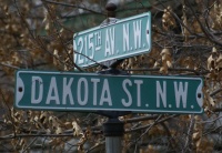 North Dakota Street Sign