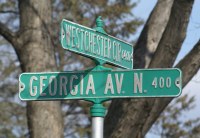 Georgia Street Sign