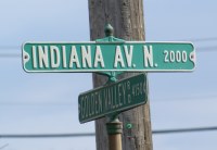 Indiana Street Sign