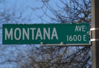 Montana Street Sign
