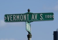  Vermont Street Sign
