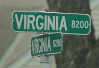 Virginia Street Sign