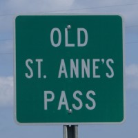 Old Saint Anne's Pass Sign