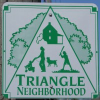 Triangle Neighborhood Sign