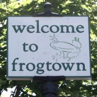 Frogtown Neighborhood Sign