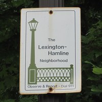 Lexington-Hamline Neighborhood Sign