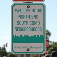 North End District Sign