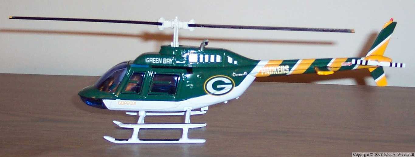 Green Bay Packer Helicopter