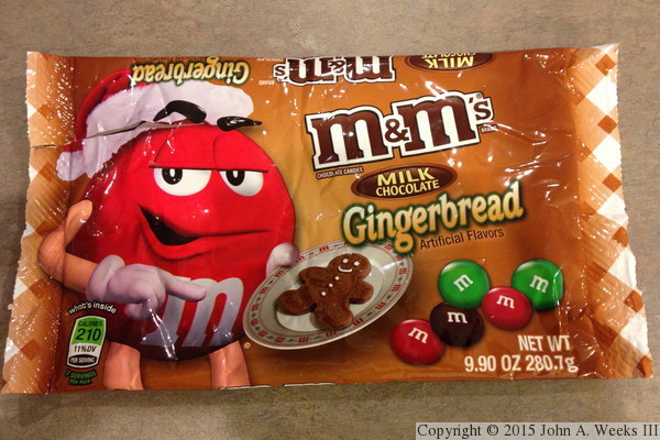 Gingerbread M&M's